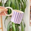 Mug rayé mauve - Ajbir