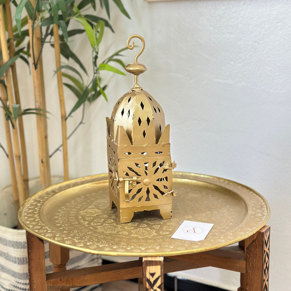 Lanterne artisanale Marocaine en métal colorée