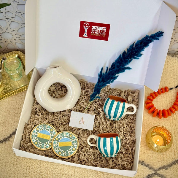 Coffret Cadeau Gabon – Élégance bleue | Édition CAN 2025