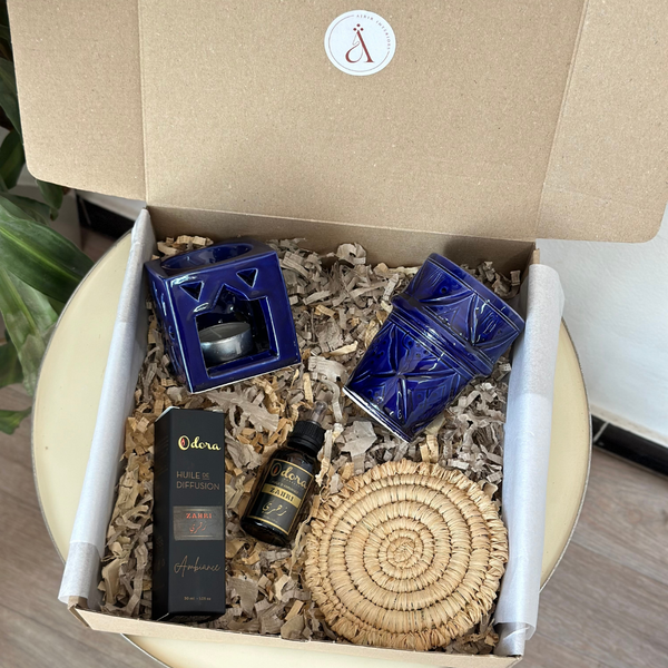 Coffret cadeau artisanal Tizwelt bleu