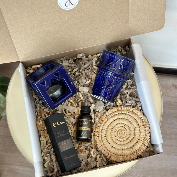 Coffret cadeau artisanal Tizwelt bleu