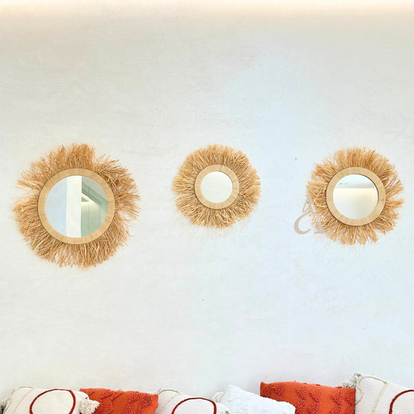 Miroir Bohème Naturel 42cm