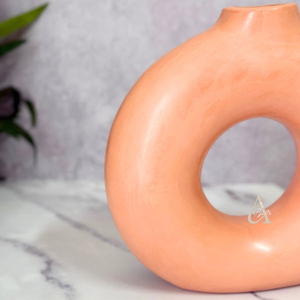 Vase artisanal Tafoukt bombé mat