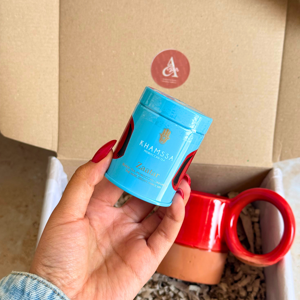 Coffret cadeau artisanal Zaatar rouge