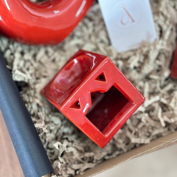 Coffret cadeau artisanal tafoukt rouge