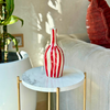 Vase bouteille rayé Tizrin