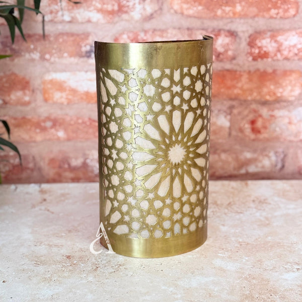 Applique murale Afulki en laiton doré