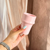 Verre beldi artisanal rose clair