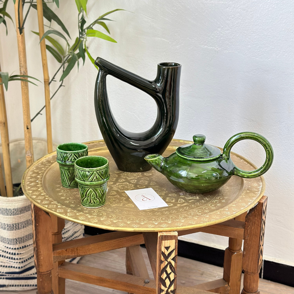 Vase Atbir en terre cuite vernis