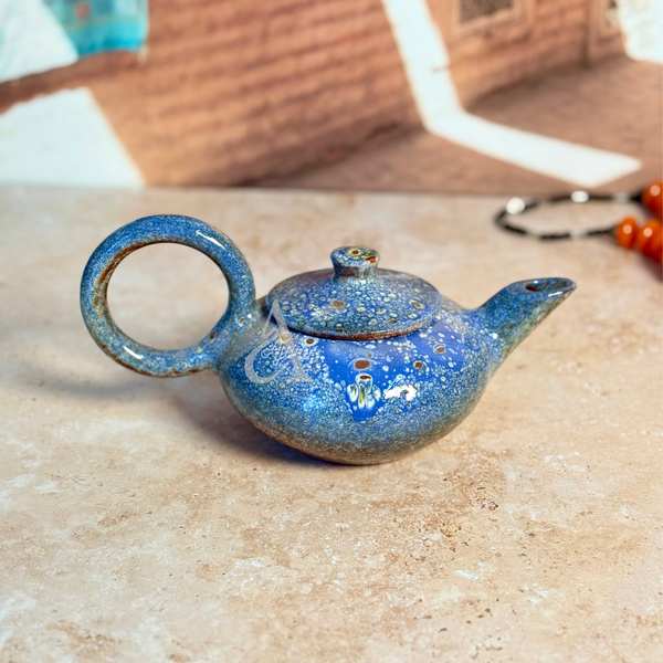 Théière en céramique moucheté