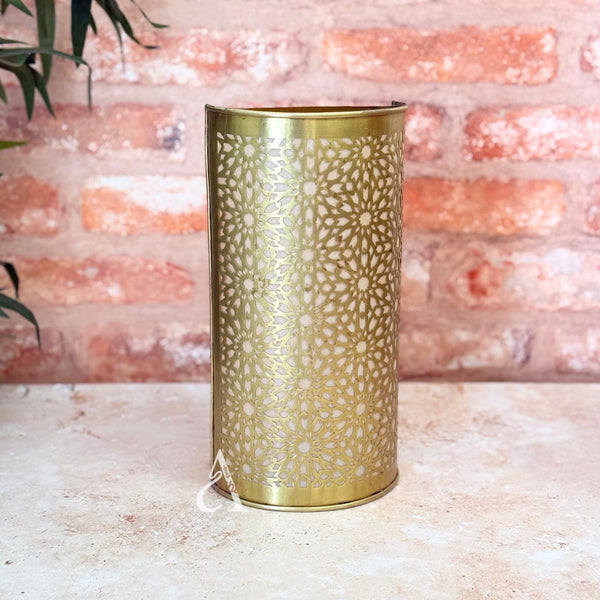 Applique murale Zellige en laiton doré