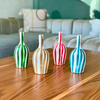 Vase bouteille rayé Tizrin