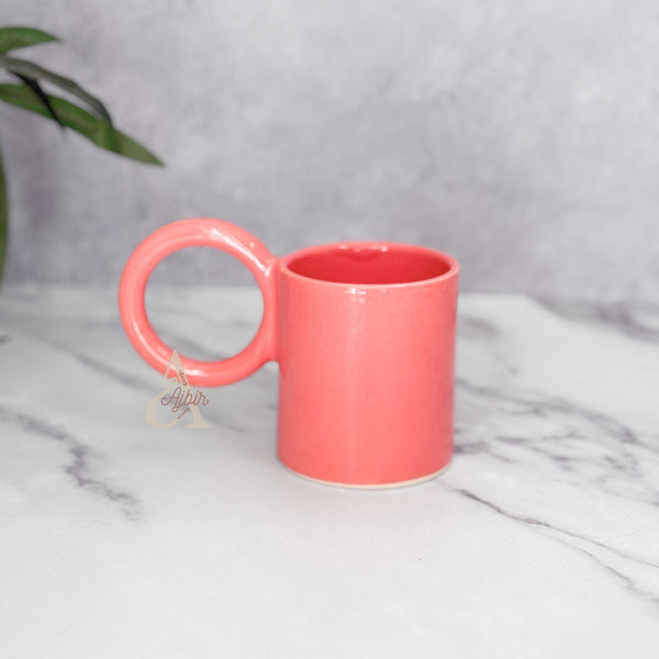 Mug artisanal uni anse en haut 200ml