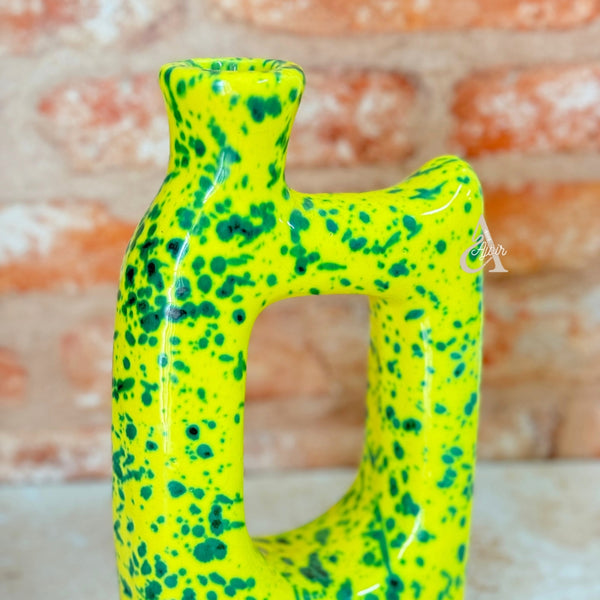 Vase artisanal Tagdourt Jaune moucheté