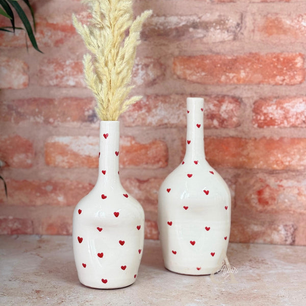 Vase Tayri cœur rouge