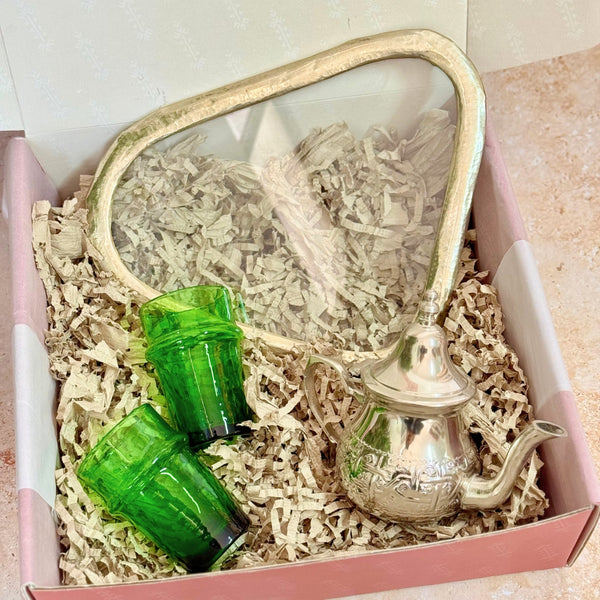 Coffret cadeau artisanal à thé vert