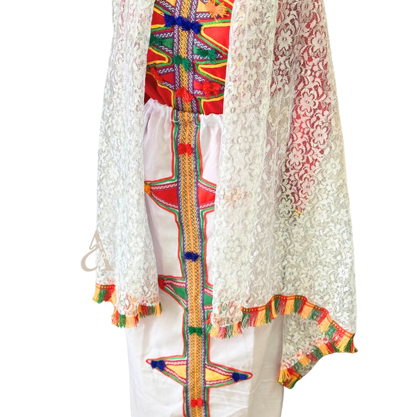 Tenue Tradionnelle Femme Amazigh 3pcs