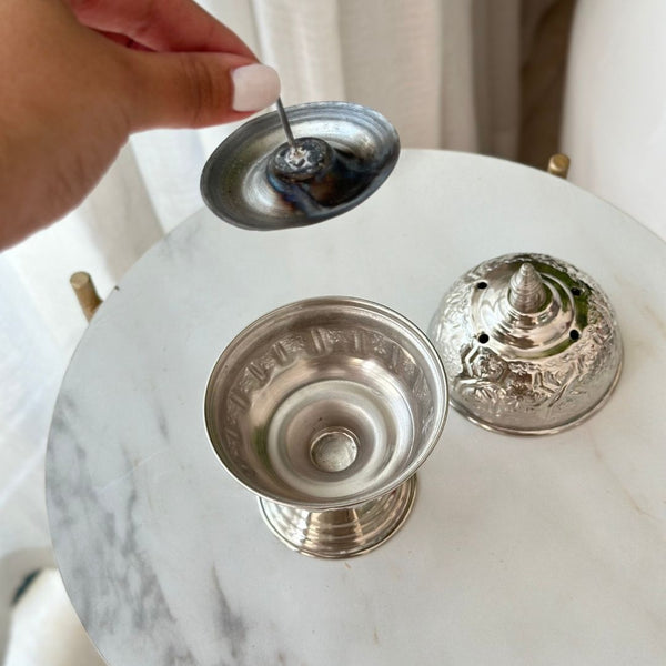 Mbikhra en cuivre argentée - Ajbir