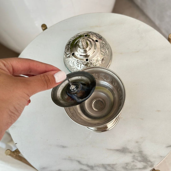 Mbikhra en cuivre argentée - Ajbir