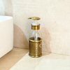 Distributeur de savon en verre et laiton doré martelé petit (100ml)