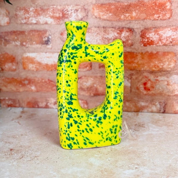 Vase artisanal Tagdourt Jaune moucheté