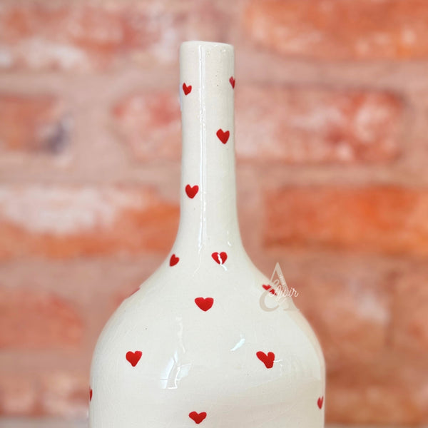 Vase Tayri cœur rouge