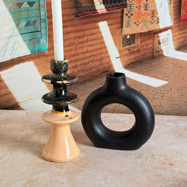 Coffret cadeau artisanal Anir Noir & Beige