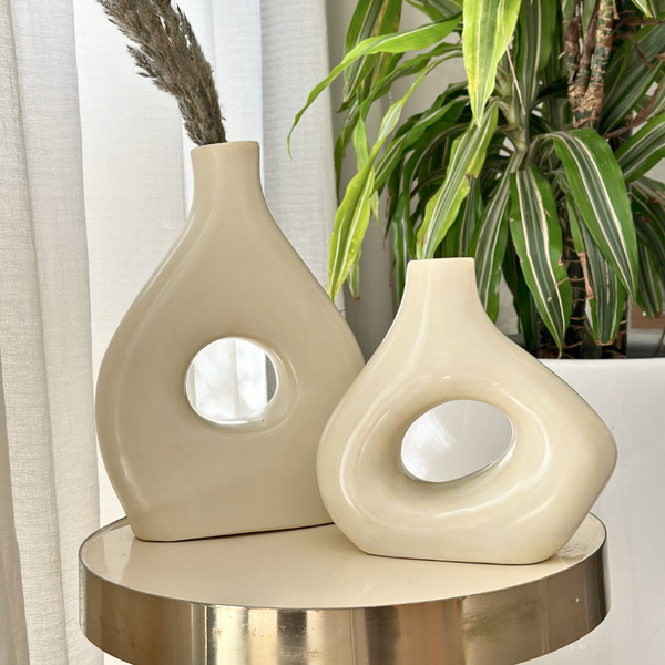 Vase Amaynou crème - Ajbir