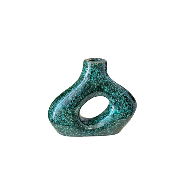 Vase Medina bleu moucheté - Ajbir