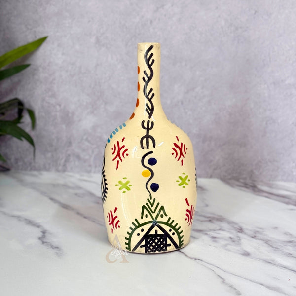 Vase artisanal bouteille amazigh 5