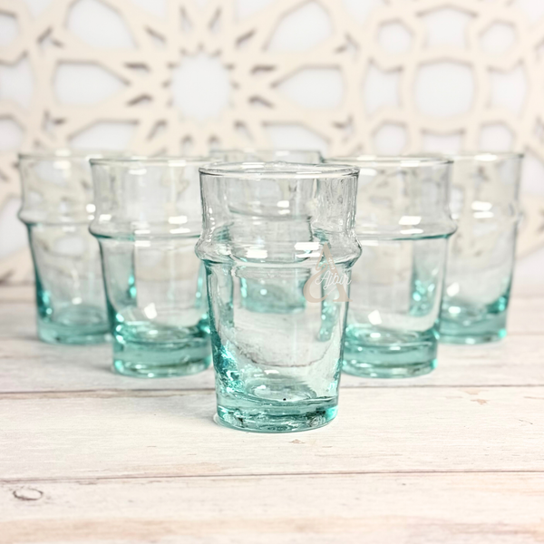 Set de 6 verres à eau/jus beldi transparent 13cm