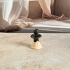 Porte bougie moderne beige et noir