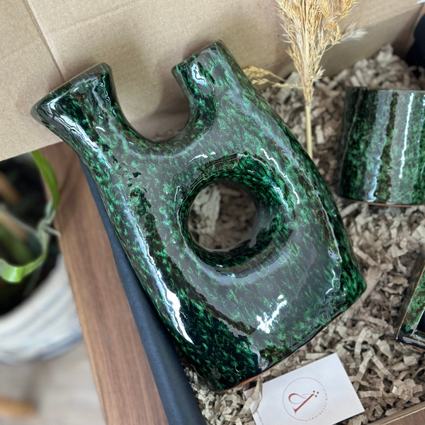 Coffret cadeau artisanal Tagdourt vert