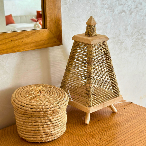 Lampe Cordage osier Riad - Ajbir