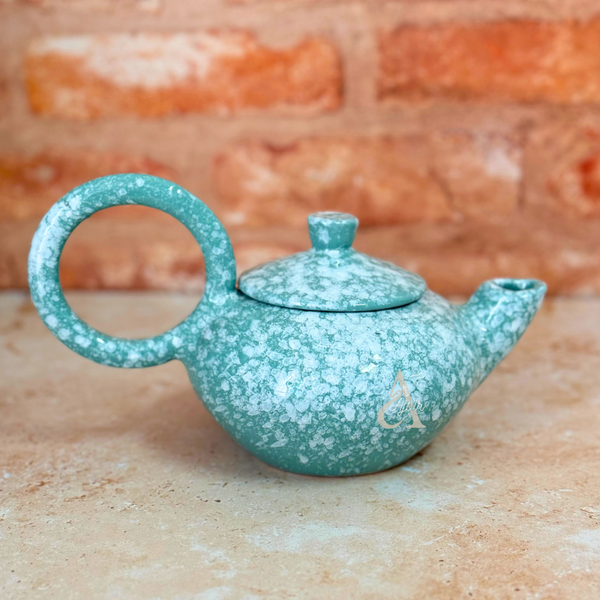 Coffret cadeau artisanal théière bleu ciel