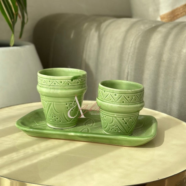 Tasse à café Tizwelt verte - Ajbir