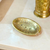 Porte savon Nakch doré en cuivre