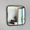 Miroir Carré en laiton noir