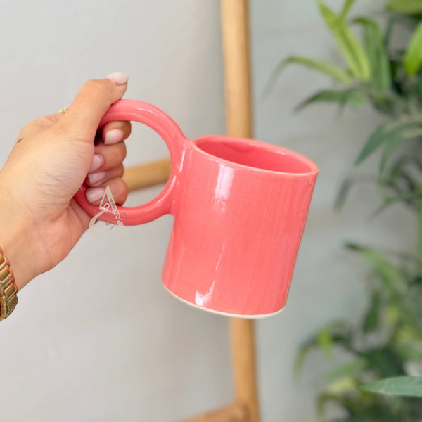 Mug artisanal uni anse en haut 200ml