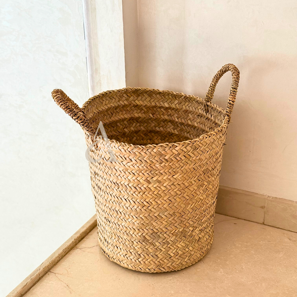 Panier Tamzirt moyen en raphia tressé