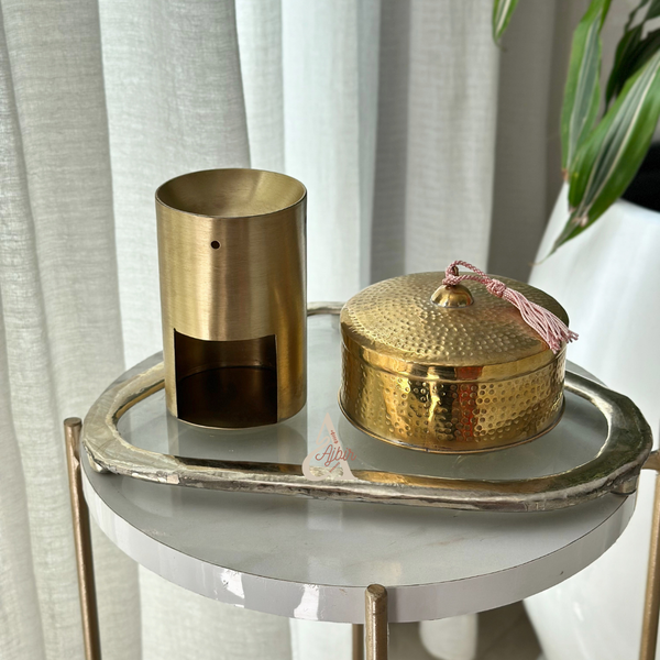 Plateau en verre triangulaire - Ajbir