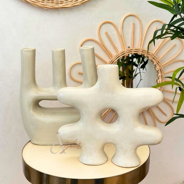 Vase Titrit crème - Ajbir