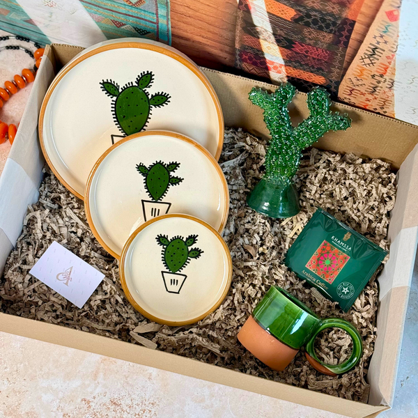 Coffret cadeau XL Artisanal Cactus Ayur vert