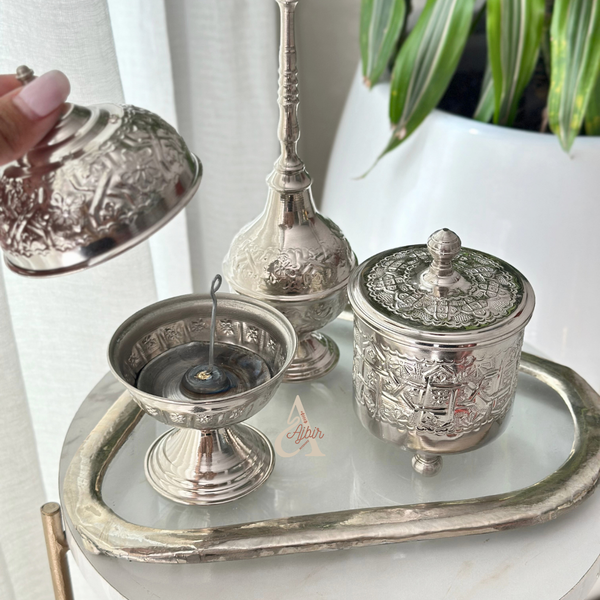 Mbikhra en cuivre argentée - Ajbir