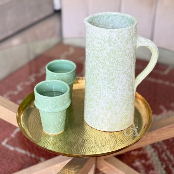 Grande carafe vert eau