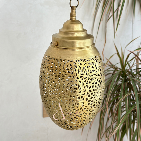 Suspension en laiton Losa dorée grand - Ajbir