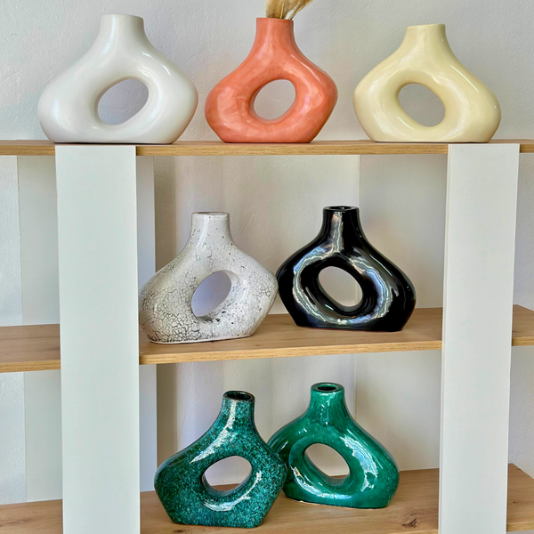 Vase Medina bleu moucheté - Ajbir