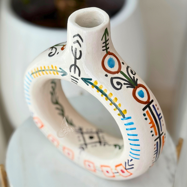 Vase artisanal Tafoukt Amazigh Thiyya