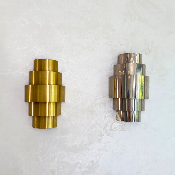 Applique murale Anarouz en laiton doré