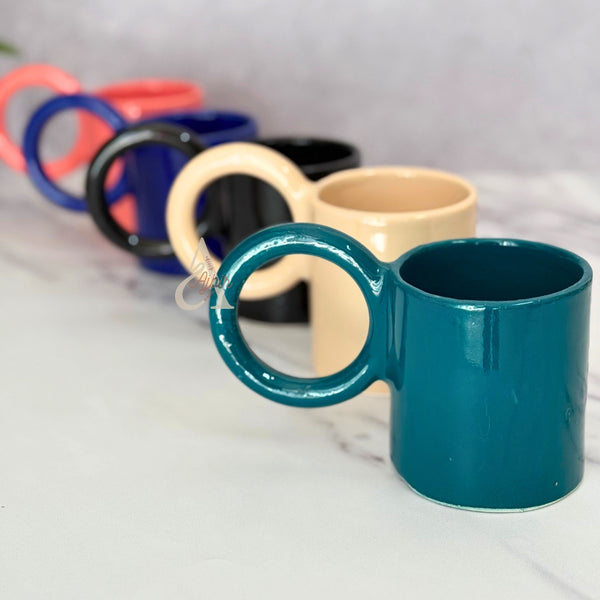 Mug artisanal uni anse en haut 200ml